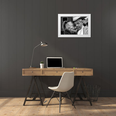 Milonga White Modern Wood Framed Art Print by Pluchinotta, Andres