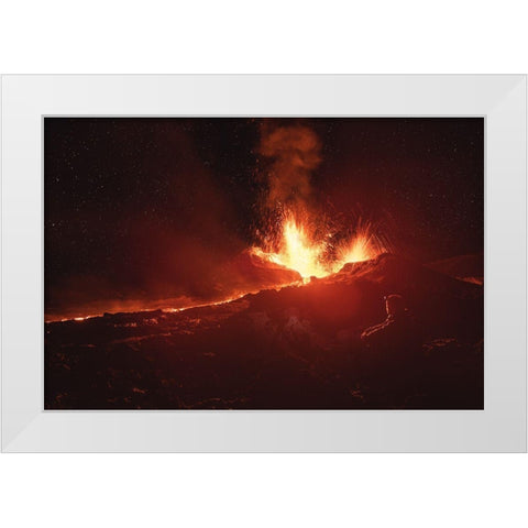 Contemplation White Modern Wood Framed Art Print by Gabriel, Barathieu