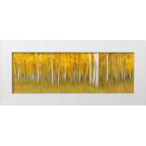 Autumn Dream White Modern Wood Framed Art Print by Xu, Mei