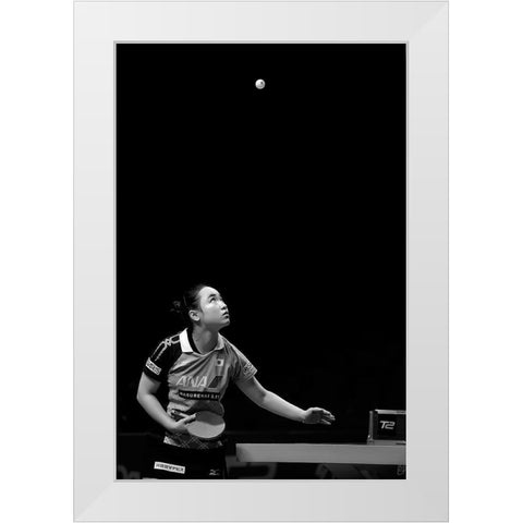 Serving White Modern Wood Framed Art Print by Li, Rob