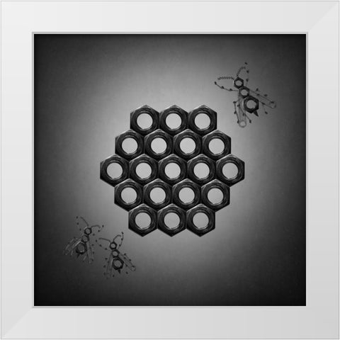 The Beehive White Modern Wood Framed Art Print by Ivanova, Victoria