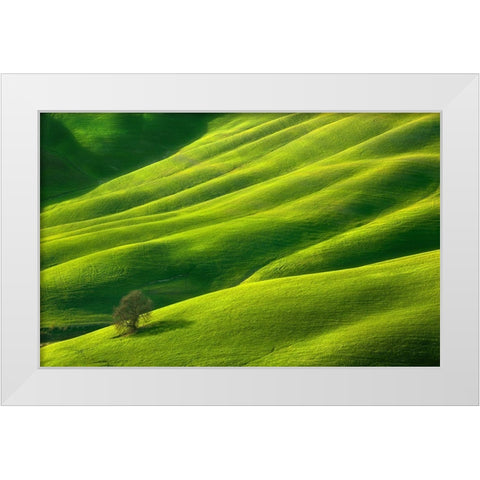 One... White Modern Wood Framed Art Print by Browko, Krzysztof