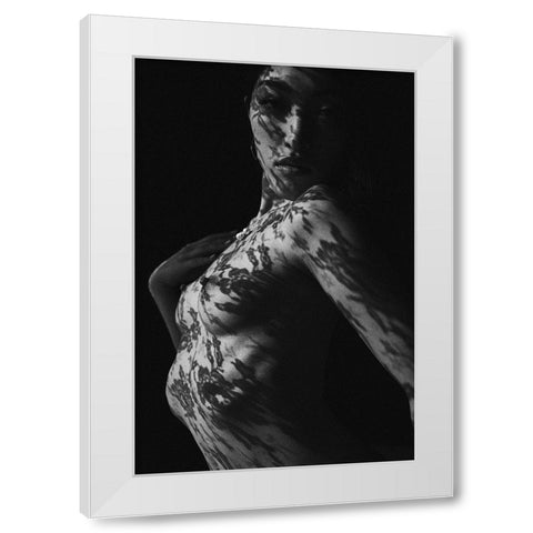 Shadow White Modern Wood Framed Art Print by Nakagawa, Naoya