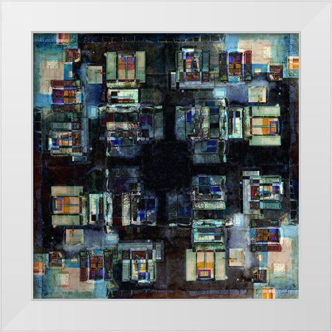 Annecy 3 White Modern Wood Framed Art Print by Shrayer, Igor