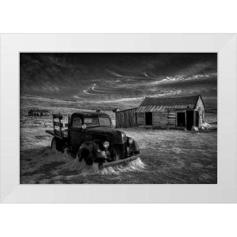 No More Gold... White Modern Wood Framed Art Print by Darby, Rob