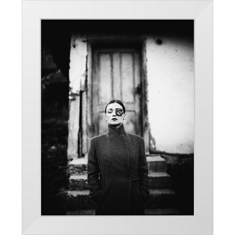 Untitled White Modern Wood Framed Art Print by Jovanovic, Koki