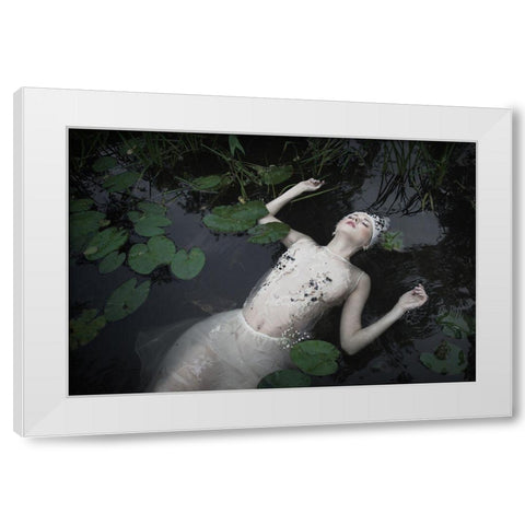 Ophelia White Modern Wood Framed Art Print by Gorecka, Dorota