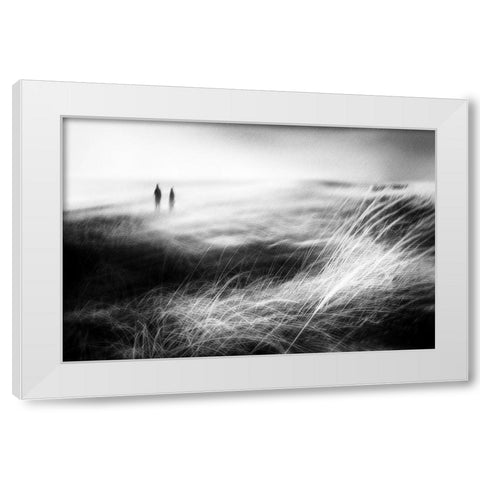 We Walk Alone White Modern Wood Framed Art Print by Davidsson, Gustav