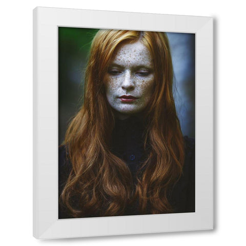 Edhilvarel White Modern Wood Framed Art Print by Russocka, Magdalena