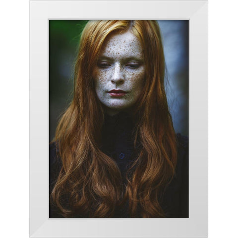 Edhilvarel White Modern Wood Framed Art Print by Russocka, Magdalena