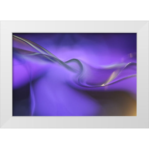 Shapes Of Purple White Modern Wood Framed Art Print by Westum, Heidi