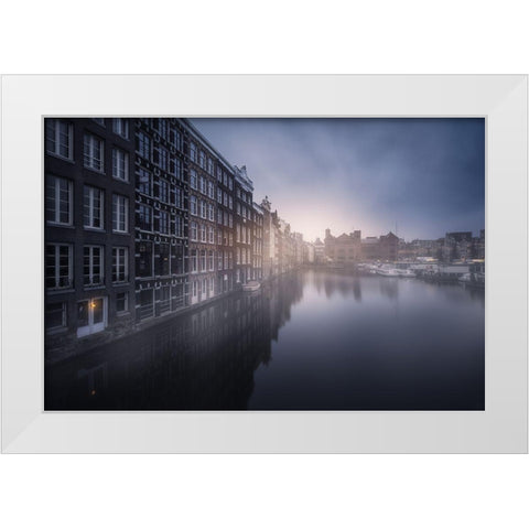 Amsterdam Morning Iii White Modern Wood Framed Art Print by F. Turienzo, Carlos