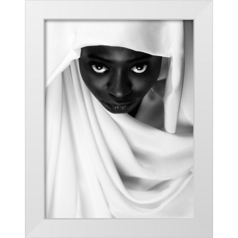 Colored White Modern Wood Framed Art Print by Durand-Moldawan, Clovis