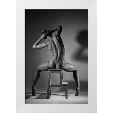 Bodyscape White Modern Wood Framed Art Print by Belovodchenko, Anton