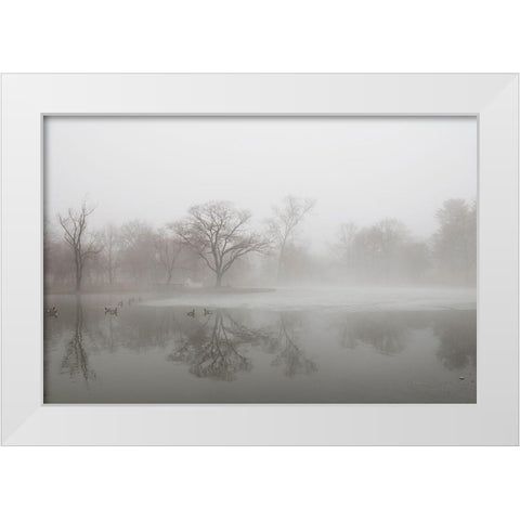 Untitled White Modern Wood Framed Art Print by Lee, Haejung