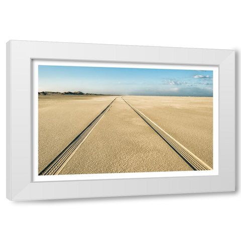 Parallel World White Modern Wood Framed Art Print by Pranger, Jan