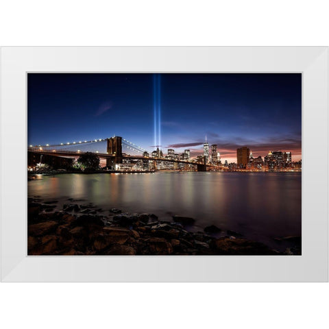 Untitled White Modern Wood Framed Art Print by Martin Castan, David