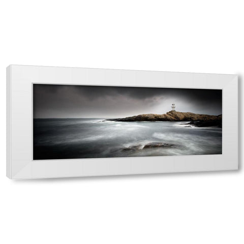 Lighthouse White Modern Wood Framed Art Print by Thorberntsson, Claes