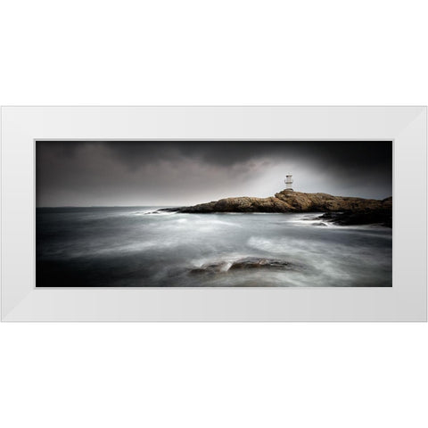 Lighthouse White Modern Wood Framed Art Print by Thorberntsson, Claes