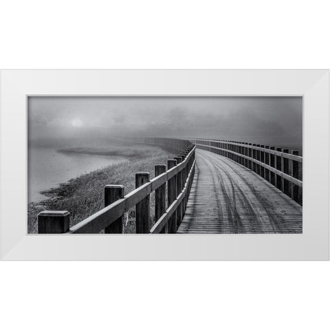 The Path To Something Better. White Modern Wood Framed Art Print by Londal, Leif