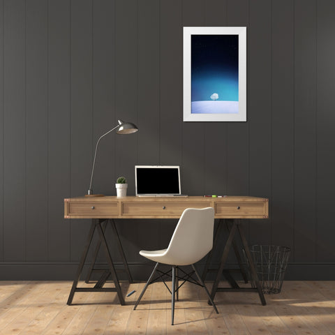 Apple White Modern Wood Framed Art Print by Hamiti, Bess