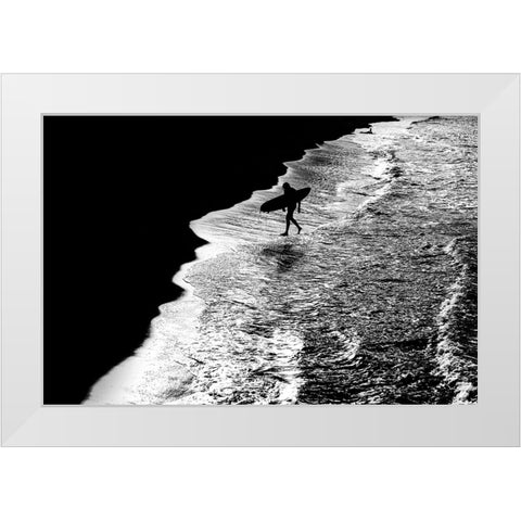 Sconfitto. White Modern Wood Framed Art Print by Della Latta, Massimo