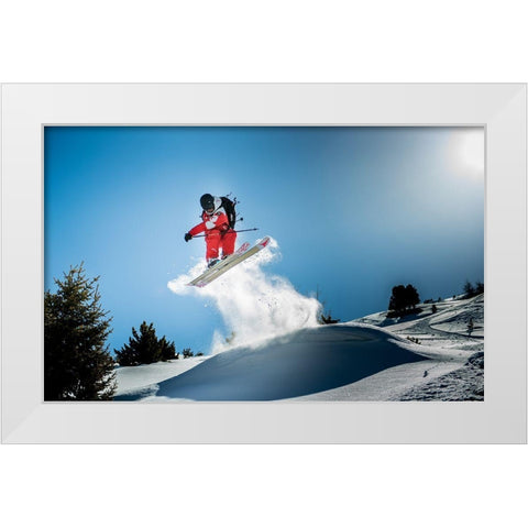 Max Vince Shifty... White Modern Wood Framed Art Print by Verbiest, Eric