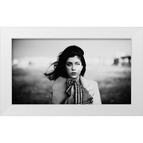 Untitled White Modern Wood Framed Art Print by Jovanovic, Koki