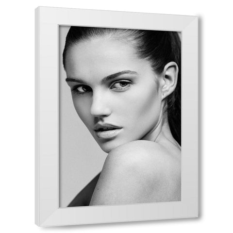 Frederika White Modern Wood Framed Art Print by Krystynek Mqep, Martin