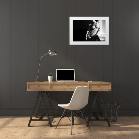 Roundels White Modern Wood Framed Art Print by Faletkin, Mikhail