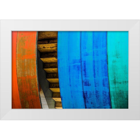 Untitled White Modern Wood Framed Art Print by Schuster, Inge