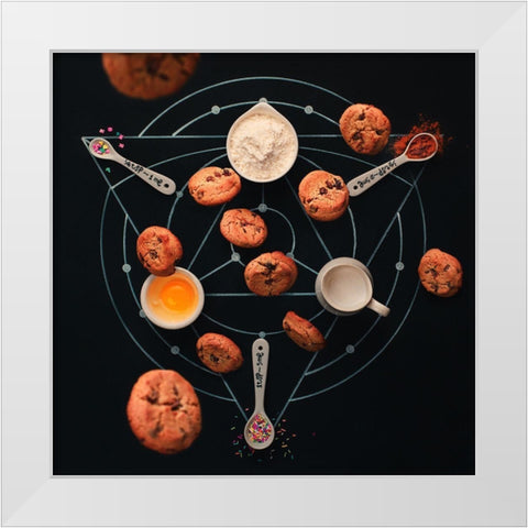 Baking Alchemy White Modern Wood Framed Art Print by Belenko, Dina