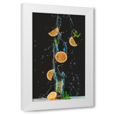 Colors Of Summer White Modern Wood Framed Art Print by Belenko, Dina