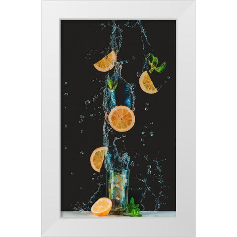 Colors Of Summer White Modern Wood Framed Art Print by Belenko, Dina