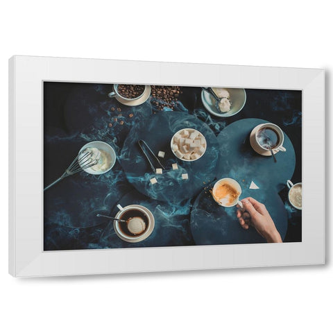 Glacac White Modern Wood Framed Art Print by Belenko, Dina