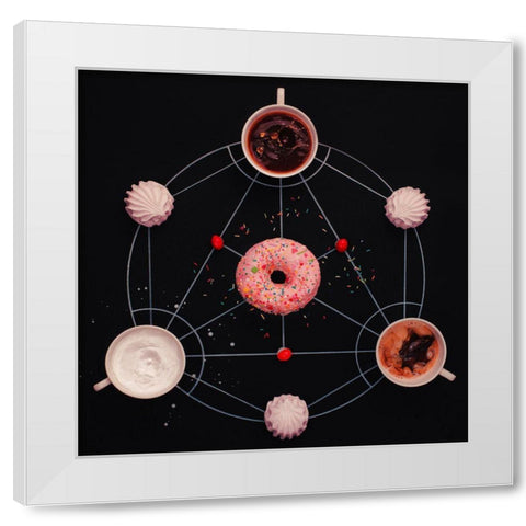 Sweet Alchemy Of Cooking White Modern Wood Framed Art Print by Belenko, Dina