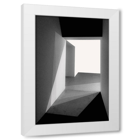 Light And Shadows White Modern Wood Framed Art Print by Schuster, Inge