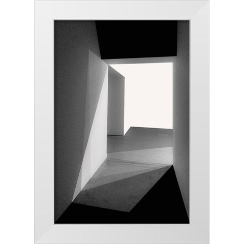 Light And Shadows White Modern Wood Framed Art Print by Schuster, Inge
