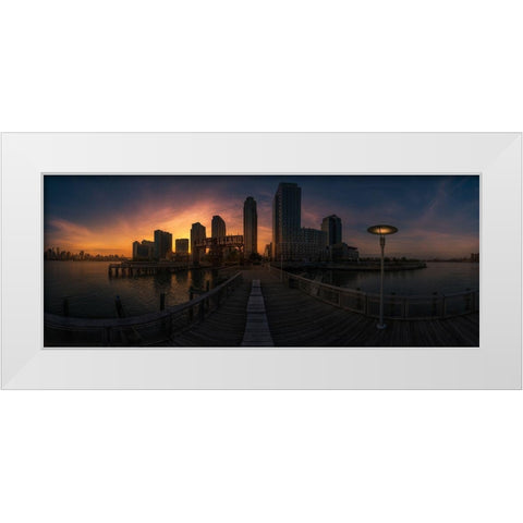 Untitled White Modern Wood Framed Art Print by Martin Castan, David