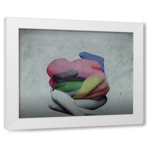 Nature Morte 2 White Modern Wood Framed Art Print by Hattori, Fuyuki