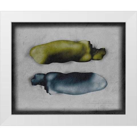 Soft Bone White Modern Wood Framed Art Print by Hattori, Fuyuki