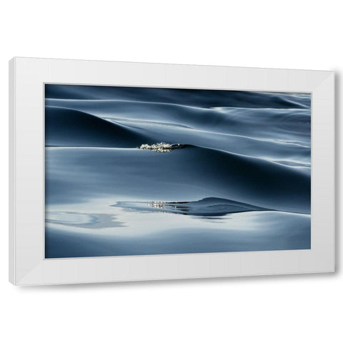 Movement White Modern Wood Framed Art Print by Hirschfield, Avi