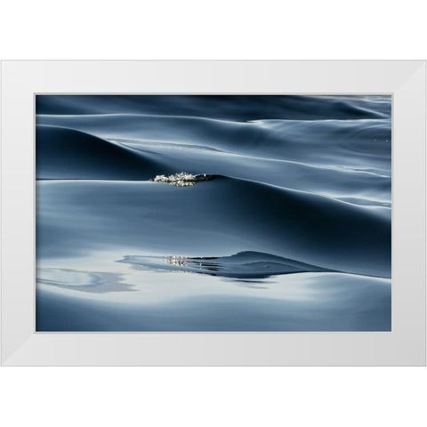 Movement White Modern Wood Framed Art Print by Hirschfield, Avi