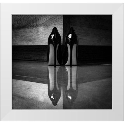 Ice White Modern Wood Framed Art Print by Schottstaedt, Erik