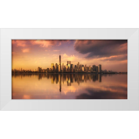 Untitled White Modern Wood Framed Art Print by Martin Castan, David