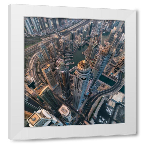 Princess Marina White Modern Wood Framed Art Print by Huang, Stan