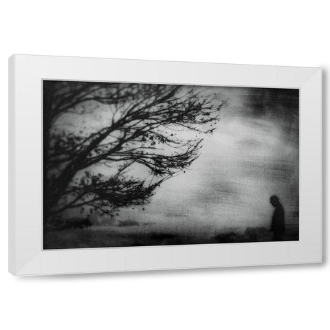 Tree... White Modern Wood Framed Art Print by Tsuchida, Teruhiko