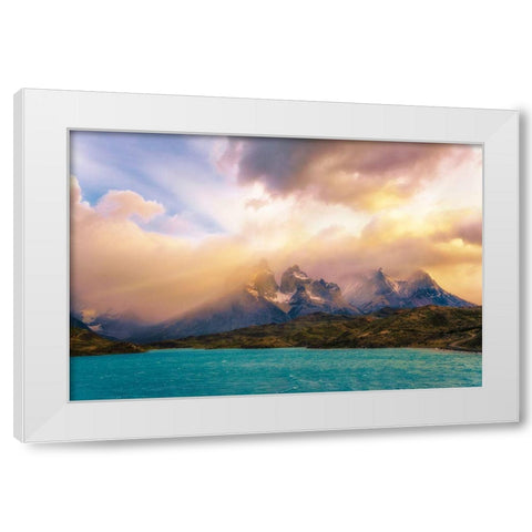 The Wait White Modern Wood Framed Art Print by Guevara Vivanco, Carlos