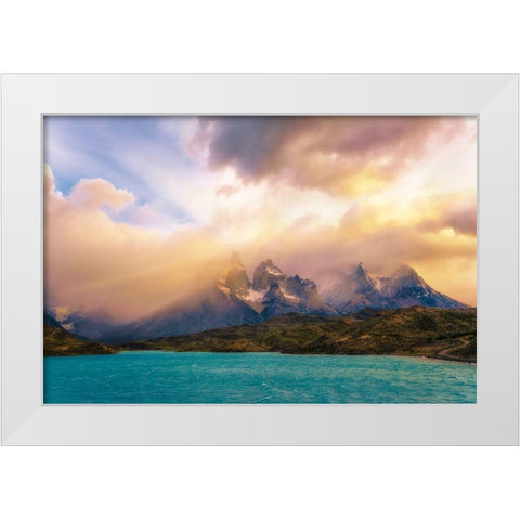 The Wait White Modern Wood Framed Art Print by Guevara Vivanco, Carlos