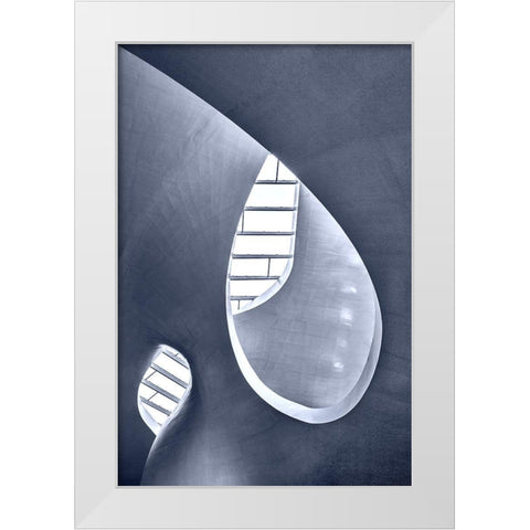 Ceiling Detail White Modern Wood Framed Art Print by Luycx, Theo